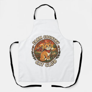 Farm Country Cat Cat Lover Gift - Farm Country Cat Apron