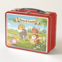 Farm & Country Lunchbox – Cute Farm Animal School