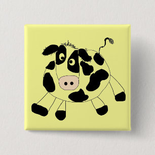 Farm Cow Tshirts and Gifts 2 Inch Square Button