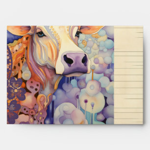 Farm Cow Wedding Envelope