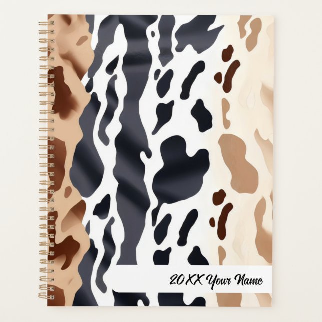 Farm Cowhide print Planner (Front)