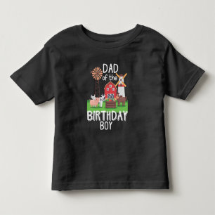 Farm Dad Birthday Boy Mother Animal loving Kid Toddler T-shirt