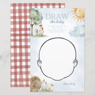Farm Draw the Baby Shower Game