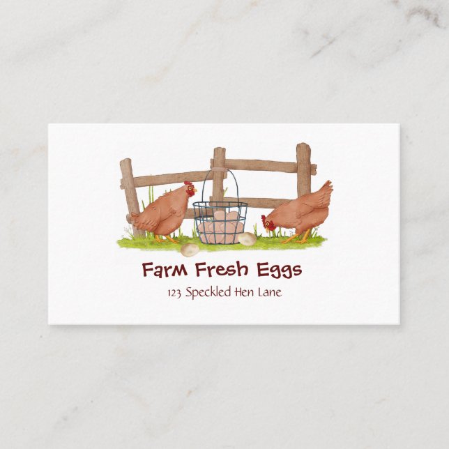 Farm Eggs Business Card (Front)
