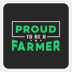 Farm Farmer Agriculture Farming Chicken Funny Gift Square Sticker
