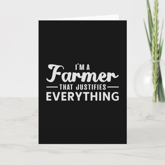 Farm Farmer Agriculture Farming Funny Tractor Gift Card (Front)