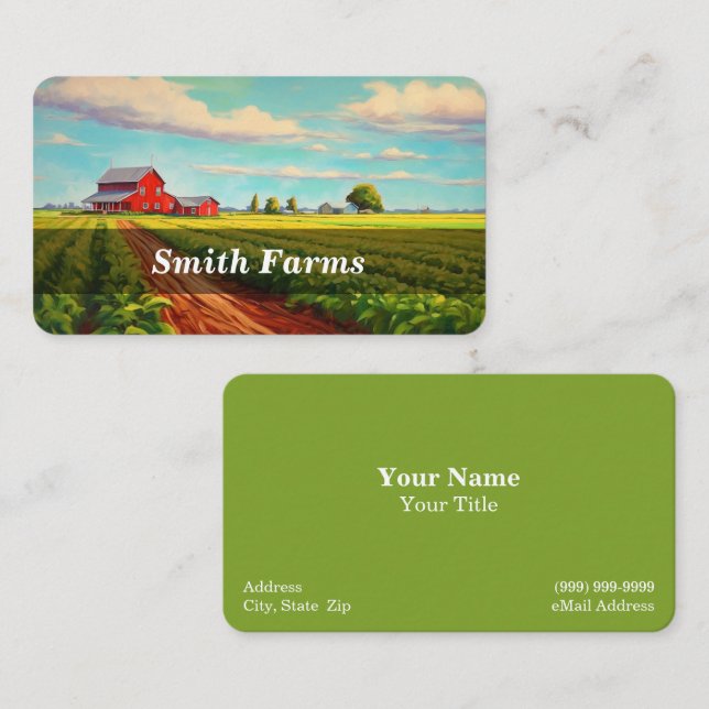 Farm / Farmer / Farming Business Card (Front/Back)