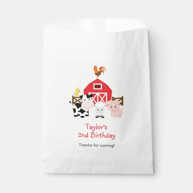 Farm Favour Bags (Personalized with Your Message) (Front)