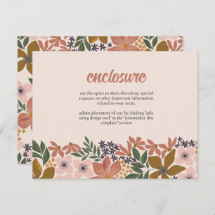 Farm Floral Bridal Shower Invitation Insert