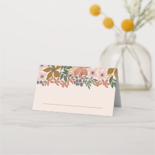 Farm Floral Bridal Shower or Wedding Place Card