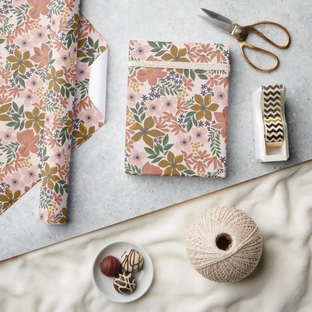 Farm Floral  Wrapping Paper (Crafts)