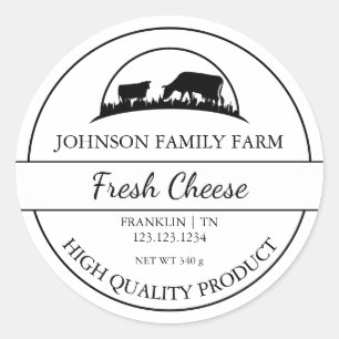 Farm Fresh Cheese Label