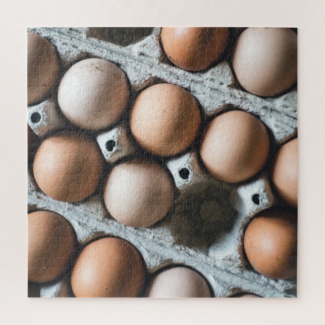 Farm Fresh Chicken Eggs in Carton Jigsaw Puzzle (Vertical)