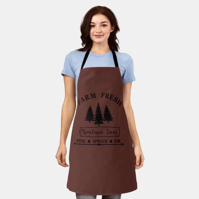 Farm fresh Christmas trees Apron (Worn)