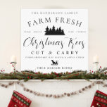 Farm Fresh Christmas Trees  Canvas Print<br><div class="desc">This Farm Fresh Christmas Trees Canvas Print is perfect to add your family name and to display on a mantel for the winter season!</div>