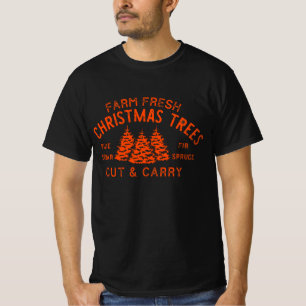 Farm Fresh Christmas Trees, Christmas Tree, Retro T-Shirt