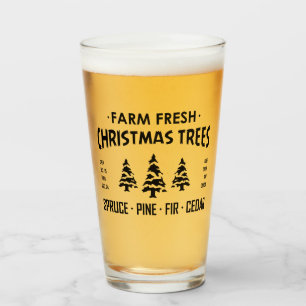 FARM FRESH CHRISTMAS TREES GLASS