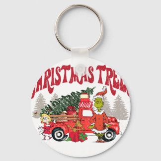 farm fresh christmas trees grinch keychain