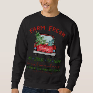 Farm Fresh Christmas Trees Vintage Christmas Tree  Sweatshirt