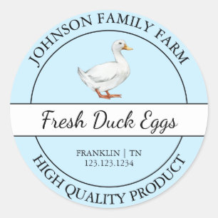 Farm Fresh Duck Egg Blue Label
