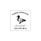Farm Fresh Duck Eggs |  Funny Monogram Egg Stamp