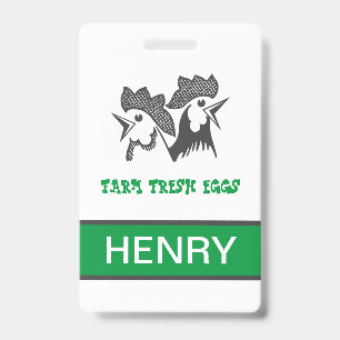 Farm Fresh Eggs Badge