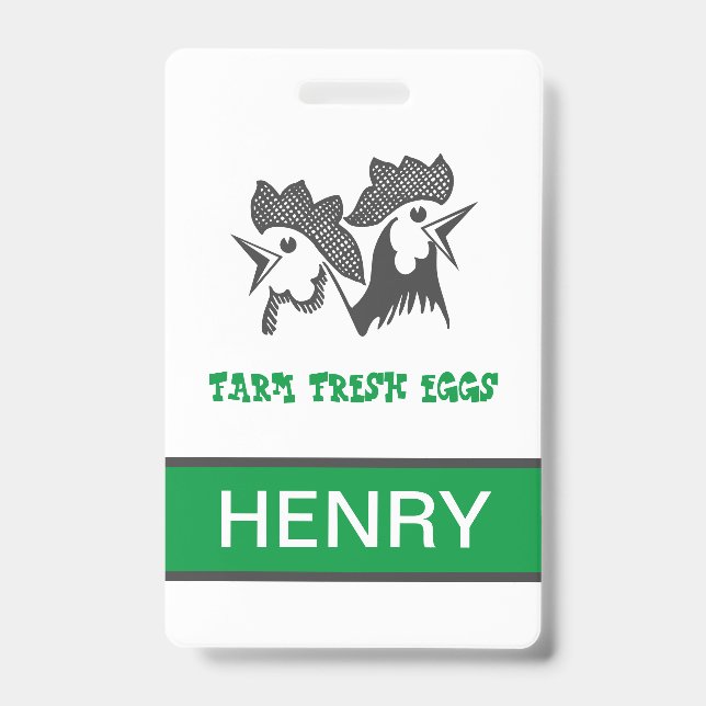 Farm Fresh Eggs Badge (Front)
