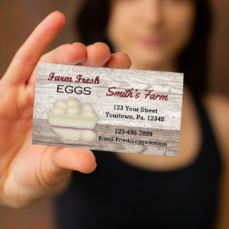Farm Fresh Eggs Business Card