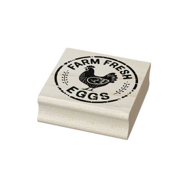 Farm Fresh Eggs Chicken Stamp (Stamp)