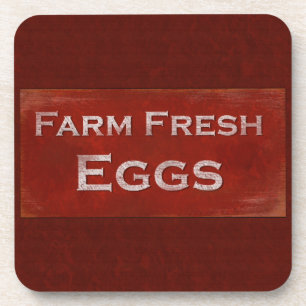 Farm Fresh Eggs Coaster