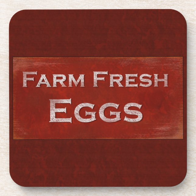 Farm Fresh Eggs Coaster (Front)