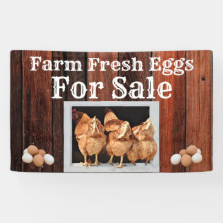 Farm Fresh Eggs For Sale Banner