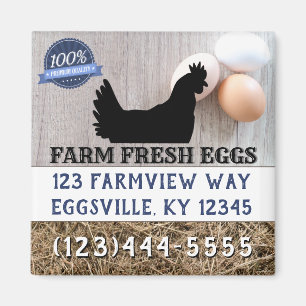 Farm Fresh Eggs For Sale Magnet