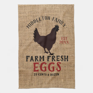Farm Fresh 🥚🐓 Eggs Kitchen Towel