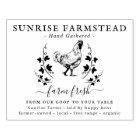 Farm Fresh Eggs |  Monogram Egg Carton Stamp