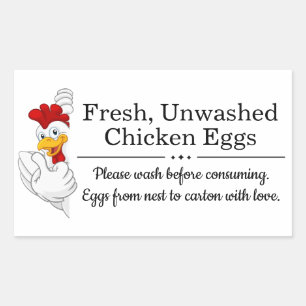 Farm Fresh Eggs   Monogram Egg Carton Sticker