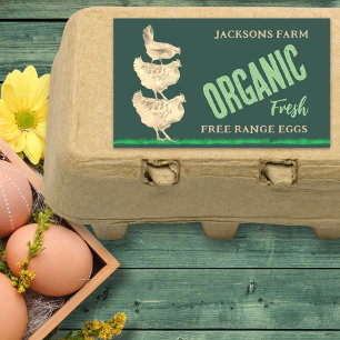 Farm Fresh Eggs Organic Free Range Chickens Sticker