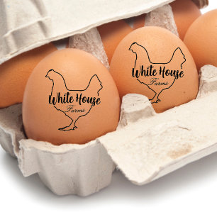 Farm Fresh Eggs Stamp Personalized Egg Carton