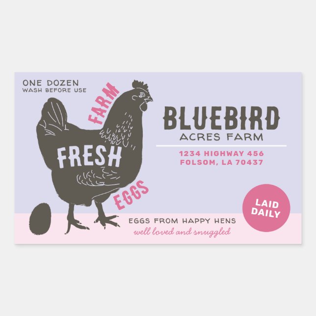 Farm Fresh Eggs Sticker (Front)