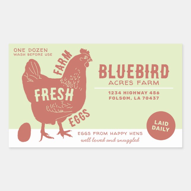 Farm Fresh Eggs Sticker (Front)