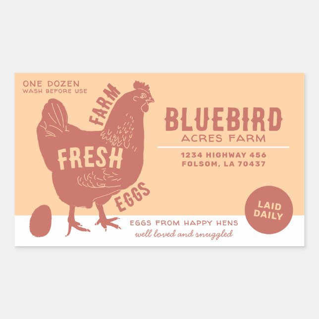 Farm Fresh Eggs Sticker (Front)