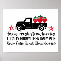 Farm fresh local strawberries pick your own.