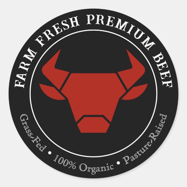 Farm Fresh Premium Beef Business Product Label (Front)