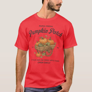Farm Fresh Pumpkin Patch Est. 1984. Rustic Fall Au T-Shirt