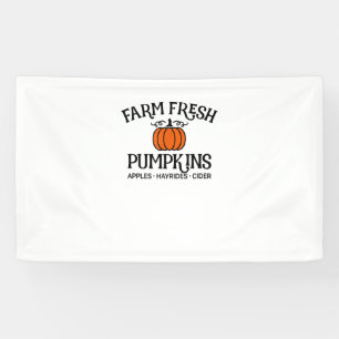 Farm Fresh Pumpkins Apples Hayrides Cider Thanksgi Banner