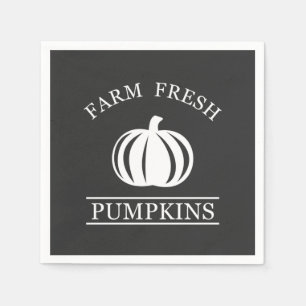 Farm fresh pumpkins fall autumn napkin