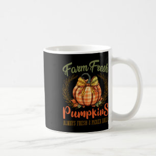 Farm Fresh Pumpkins Fun Autumn Halloween Thanksgiv Coffee Mug