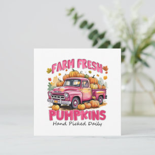 Farm Fresh Pumpkins – Pink Truck Autumn Harvest
