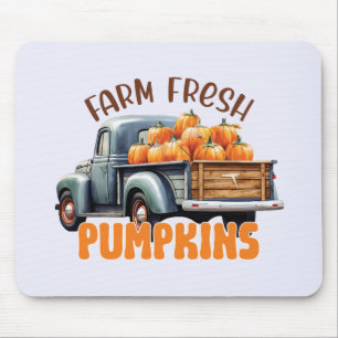 Farm Fresh Pumpkins – Rustic Truck Mouse Pad