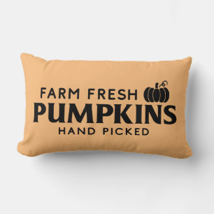 Farm Fresh Pumpkins with Pumpkin Lumbar Pillow
